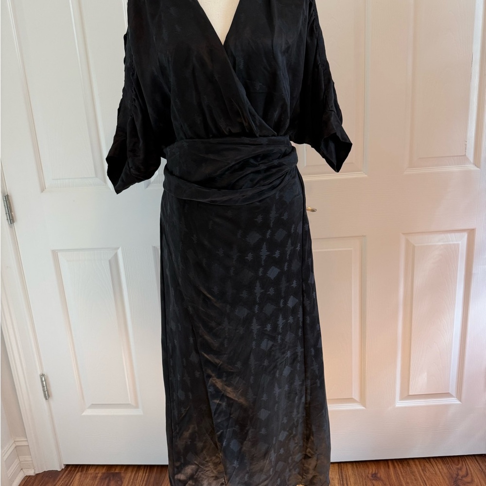 Callahan Revolve Black Wrap Dress